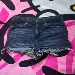 Low Rise Denim Shorts